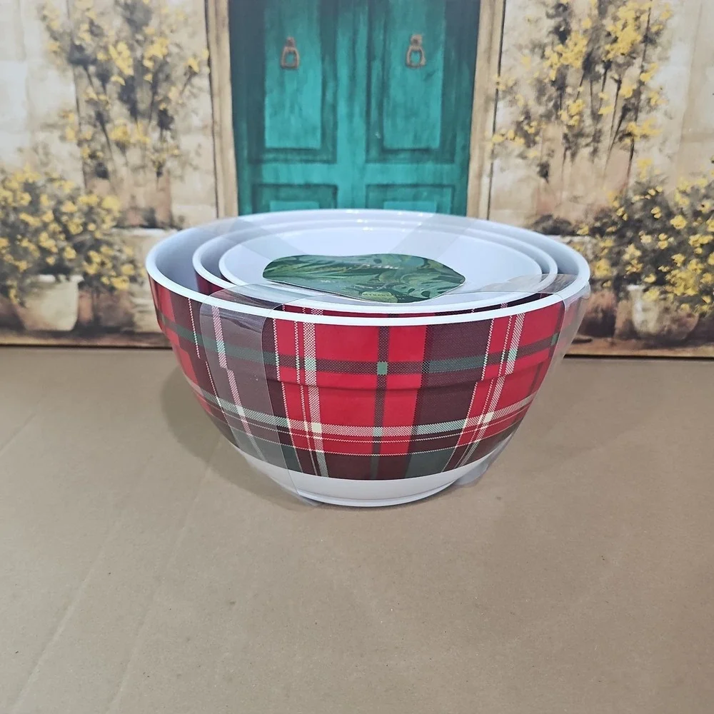 Tommy Bahama Set Of 3 Mixing Bowls 2qt, 3qt, 5qt